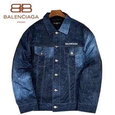 BALENCIAGA-11142 발렌시아가 네이비 데님 패딩 쟈켓 남성용