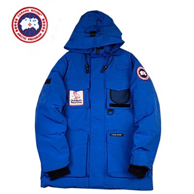 CANADA GOOSE-11147 캐나다구스 블루 패치 장식 패딩 남성용