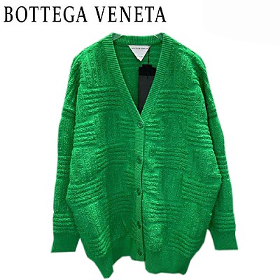 BOTTEGA VENETA-11177 보테가 베네타 그린 니트 코튼 스웨터 여성용