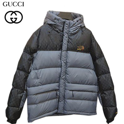 GUCCI-11192 구찌 블루 더블 G 디테일 구찌 X 노스페이스 콜라보 패딩 남성용