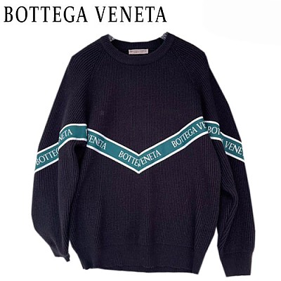 BOTTEGA VENETA-12212 보테가 베네타 화이트 스트라이프 장식 스웨터 남성용