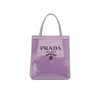 [스페셜오더]PRADA-1BG417 프라다 블랙 시퀸 메쉬 스몰 토트 백