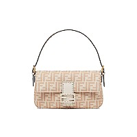 [스페셜오더]FENDI-8BR792 펜디 블루 글레이즈드 캔버스 미디엄 바게트 1997 백