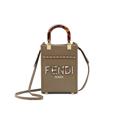 [스페셜오더]FENDI-8BS051 펜디 그레이 엘라프 미니 선샤인 쇼퍼 백