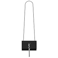 [스페셜오더]SAINT LAURENT-474366 생 로랑 블랙 크로커다일 골드 메탈 스몰 케이트 체인 태슬 백