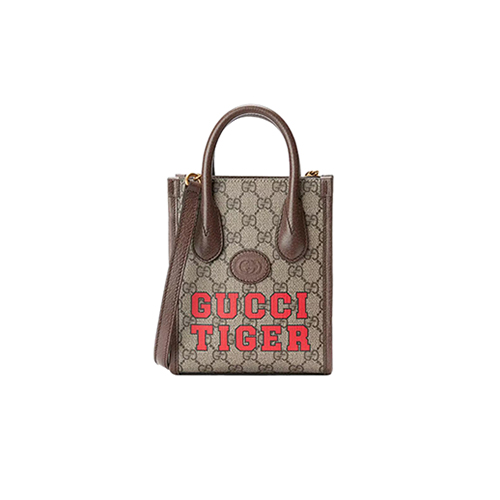 [스페셜오더]GUCCI-671623 9396 구찌 GG 수프림 구찌 타이거 미니 토트백