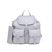 PRADA-1BZ811 프라다 화이트 파우치 미디엄 리나일론 백팩 30cm