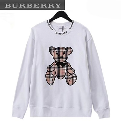 BURBERRY-11309 버버리 블랙 베어 아플리케 장식 스웨트셔츠 남성용