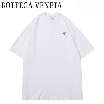 BOTTEGA VENE**-022812 보테가 베네타 블랙 트라이앵글 로고 디테일 티셔츠 남여공용