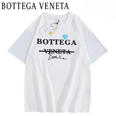 BOTTEGA VENE**-031012 보테가 베네타 블랙 프린트 장식 티셔츠 남여공용