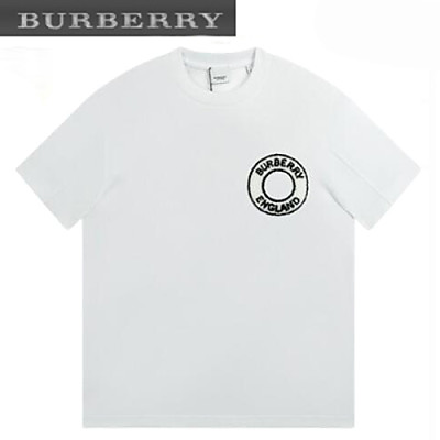 BURBERRY-04193 버버리 블루 아플리케 장식 티셔츠 남성용