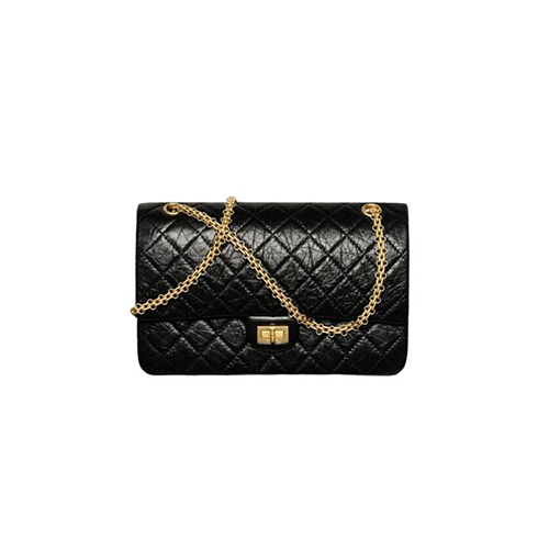 [스페셜오더]CHANEL-A37587 샤넬 블랙 빈티지 카프스킨 2.55 라지 플랩 백