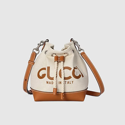 GUCCI-777166 구찌 베이지 프린트 미니 버킷백 16cm