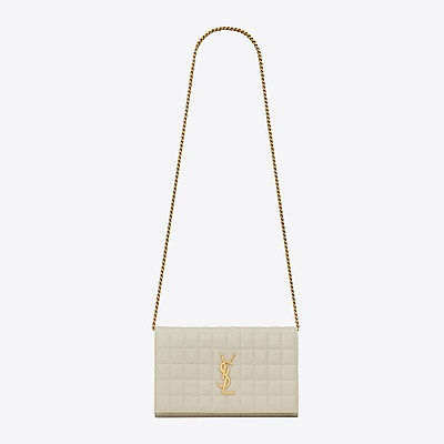 YSL-743346 생 로랑 빈티지블랑 램스킨 카산드라 체인 클러치 23cm