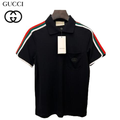 GUCCI-06027 구찌 Web 스트라이프 장식 폴로 티셔츠 남성용(3컬러)