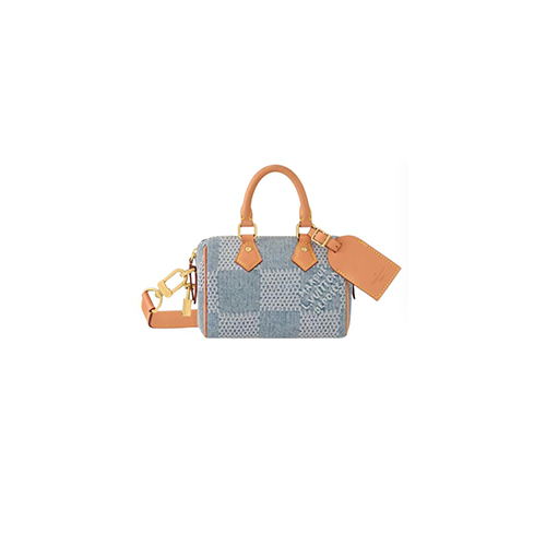 LOUIS VUITTON-N40682 루이비통 다미에 데님 스피디 18 반둘리에