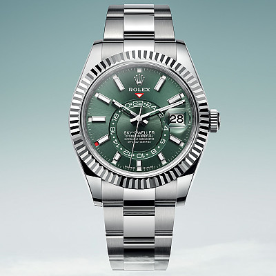 [ZF]ROLEX-롤렉스 스카이-드웰러 그린 904L SS 1:1 Best Edition 42mm