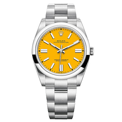 [CLEAN]롤렉스 Oyster Perpetual 옐로우 904L SS 41mm 1:1 Best Edition-124300-0004