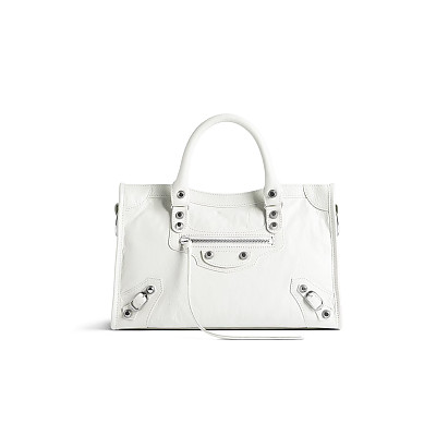 BALENCIAGA-811442 발렌시아가 화이트 Le City 스몰 백 29.9cm