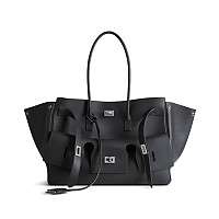 BALENCIAGA-발렌시아가 소야 실버 벨 에어 미디엄 캐리 올 백 37cm - 8054812ABAW9723