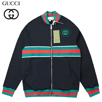 GUCCI-083011 구찌 블랙 Web 스트라이프 장식 봄버 재킷 남여공용