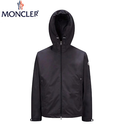 MONCLER-09073 몽클레어 블랙 나일론 바람막이 후드 재킷 남성용