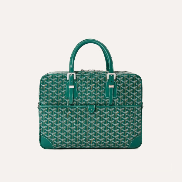 GOYARD-고야드 그린 암바사드 MM 서류 가방 38cm