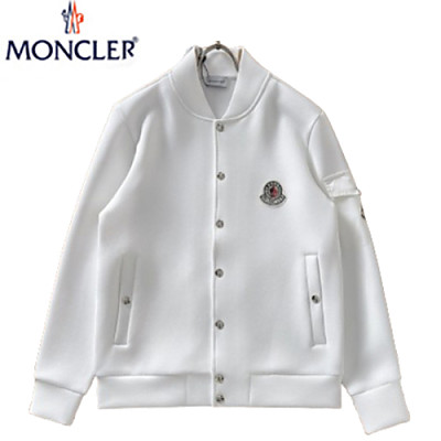 MONCLER-092310 몽클레어 화이트 코튼 베이스볼 재킷 남성용