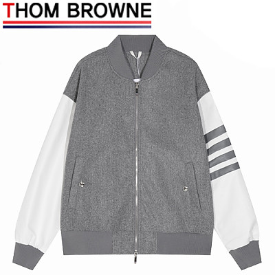 THOM BROWNE-092712 톰 브라운 그레이 스트라이프 장식 재킷 남여공용