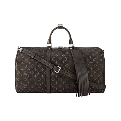 LOUIS VUITTON-M11596 루이비통 블랙 브러시드 모노그램 키폴 반둘리에 50