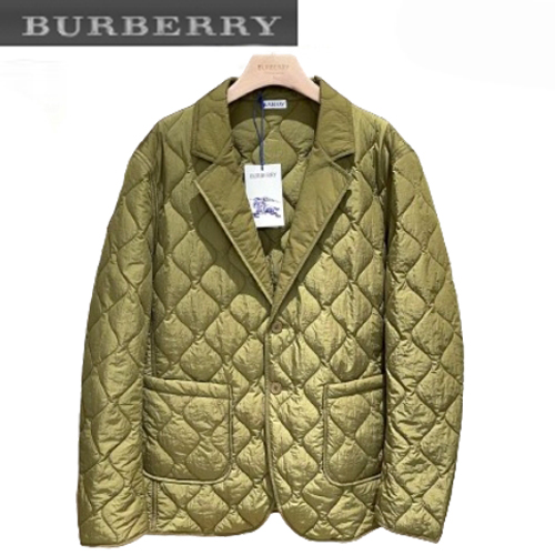 BURBERRY-10191 버버리 카키 나일론 퀄팅 재킷 남성용