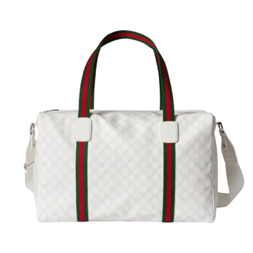 GUCCI-799871 9051 구찌 화이트 GG 라지 더플백