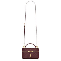 YSL-766731 생 로랑 블랙 램스킨 GABY 배니티 숄더백 18cm