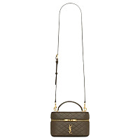 YSL-766731 생 로랑 블랙 램스킨 GABY 배니티 숄더백 18cm
