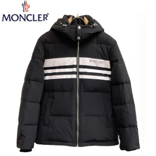 MONCLER-11203 몽클레어 블랙 스트라이프 장식 패딩 남여공용