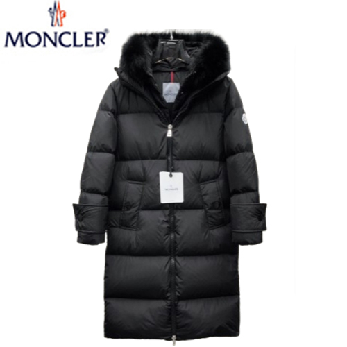 MONCLER-11206 몽클레어 블랙 나일론 롱 패딩 여성용