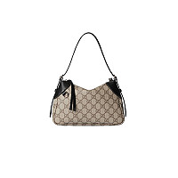 GUCCI-815218 9642 구찌 베이지/화이트 GG 엠블럼 스몰 숄더백
