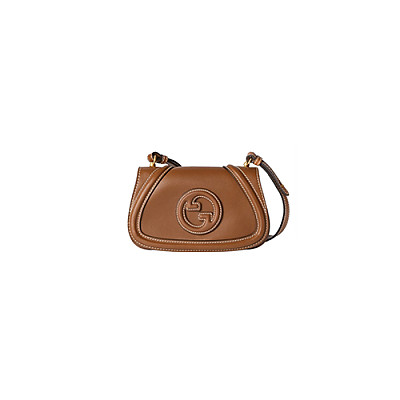 GUCCI-815700 2718 구찌 브라운 가죽 구찌 블론디 미니 숄더백