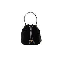 PRADA-1BE067 프라다 블랙 스터드 장식 리나일론 미니백