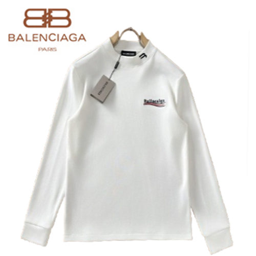 BALENCIAGA-01083 발렌시아가 화이트 아플리케 장식 스웨트셔츠 남성용