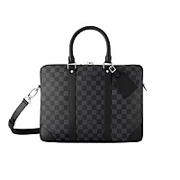 LOUIS VUITTON-M11659 루이비통 그레이 타이가 가죽 포르트 도큐멍 보야주 PM