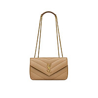 SAINT LAURENT-801437 생 로랑 화이트 마틀라세 램스킨 loulou 스몰백
