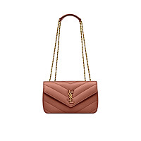 SAINT LAURENT-801437 생 로랑 화이트 마틀라세 램스킨 loulou 스몰백