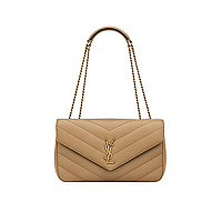 SAINT LAURENT-801439 생 로랑 레드 마틀라세 램스킨 loulou 미디엄백