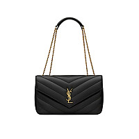 SAINT LAURENT-801439 생 로랑 레드 마틀라세 램스킨 loulou 미디엄백