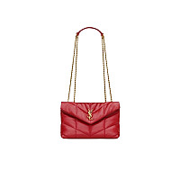 SAINT LAURENT-759337 생 로랑 블랙/골드 양가죽 puffer 토이