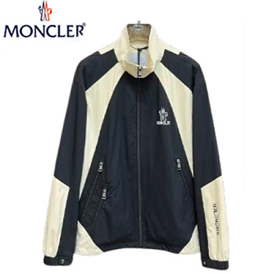 MONCLER-02097 몽클레어 블랙/화이트 나일론 바람막이 재킷 남성용