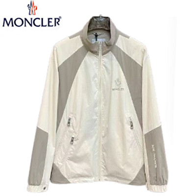 MONCLER-02097 몽클레어 블랙/화이트 나일론 바람막이 재킷 남성용