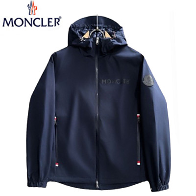 MONCLER-021916 몽클레어 네이비 나일론 바람막이 후드 재킷 남성용