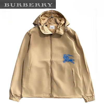 BURBERRY-02193 버버리 블랙 아플리케 장식 바람막이 후드 재킷 남성용